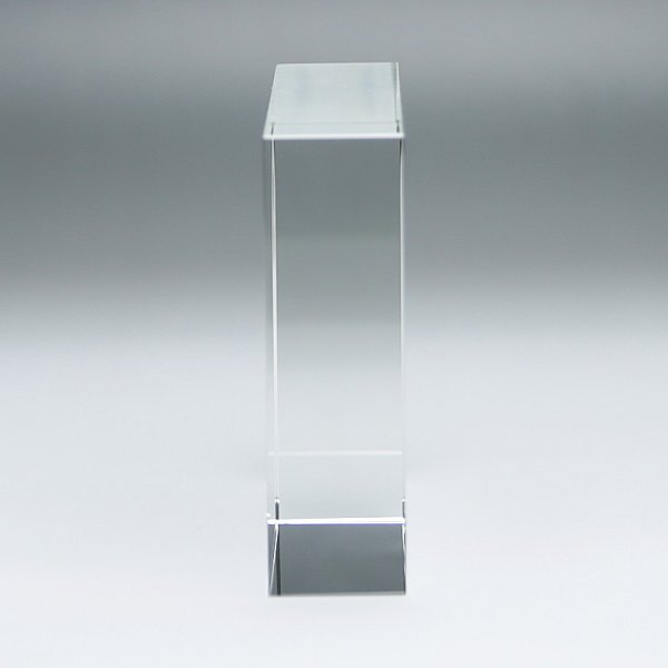 画像4: クリスタル製　メモリアルオブジェ　DW-22　　【２Ｄレーザー彫刻】 (4)