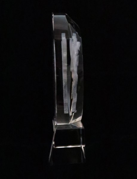 画像6: 2Dデザイン・空手/拳法　専用クリスタルトロフィー / 811  (6)