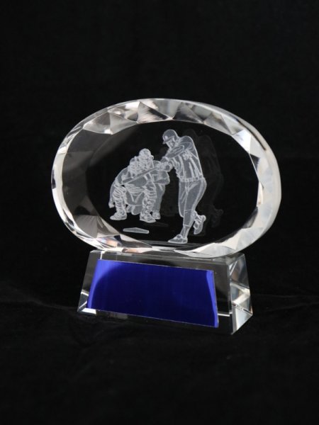 画像7: 2Dデザイン・野球/ソフトボール専用クリスタルトロフィー / 811 （横型） (7)