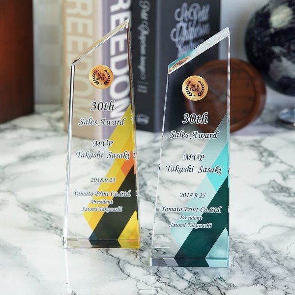 画像6: クリスタルトロフィー　CR-24 /　【サンドブラスト彫刻】　または　【ＵＶカラー印刷】 (6)