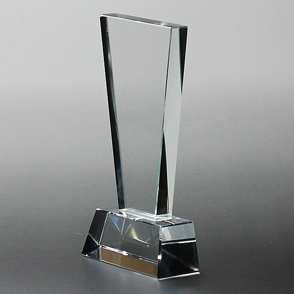 画像4: ＊ホワイトガラス製　トロフィー　（３サイズ）　PS-5 /　【2Dレーザー彫刻】 (4)