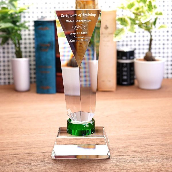 画像8: クリスタルトロフィー　CR-36　/　【２Dレーザー彫刻】 (8)
