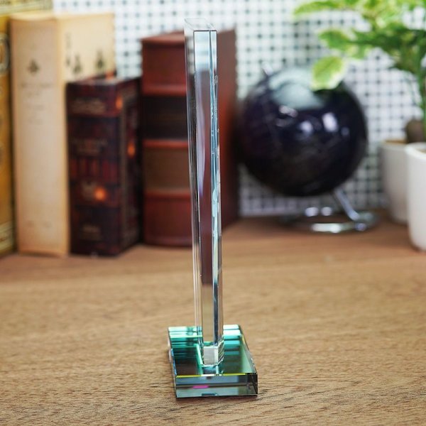 画像9: ホワイトガラストロフィー/レインボー加工　WCR-38　/　【サンドブラスト彫刻】　または　【UVカラー印刷】 (9)