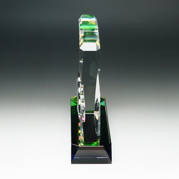 画像5: ワールドクロック　時計「３個付」　クリスタル製　メモリアルオブジェ　DT-21  /　【サンドブラスト彫刻】　または　【UVカラー印刷】 (5)