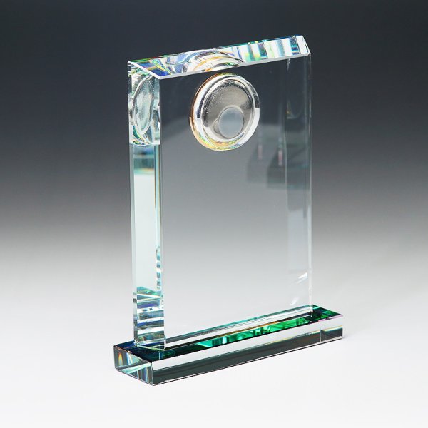 画像7: ホワイトガラス製　メモリアルオブジェ / 時計付　WDT-20  /　【サンドブラスト彫刻】　または　【UV印刷】 (7)