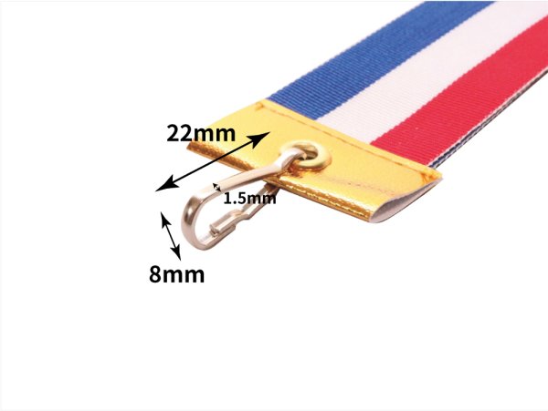 画像2: 【new!!  三色】 子供用 短い 首掛けりぼん(表彰メダル用) (2)