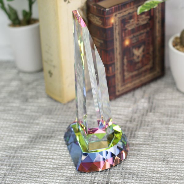 画像3: クリスタルトロフィー　CR-12　/　【サンドブラスト彫刻】　または　【UVカラー印刷】 (3)