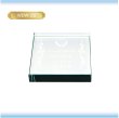 画像4: ホワイトガラス製 ペーパーウエイト / ラウンド・スクエア（丸と正方形） WDW-27/WDW-28/  【サンドブラスト彫刻】または【ＵＶカラー印刷】  (4)