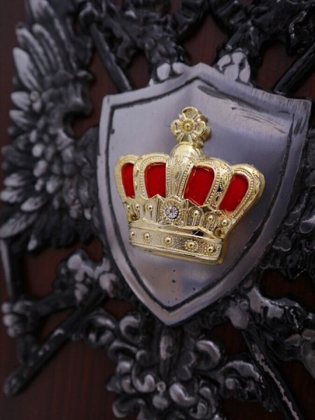 画像2: 双頭の鷲　木製楯　K-5004　（旧：K-3003）【40%OFF】【文字代無料】 (2)