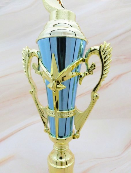 画像2: 3本柱のトロフィー　TO-3157  （旧：TO-3284）　/　ピンク　【30%OFF】【文字代無料】 (2)