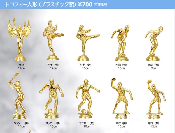 画像2: 4本柱トロフィー　T-1005【Ａ〜Dサイズ】【文字代無料】【40%OFF】 (2)