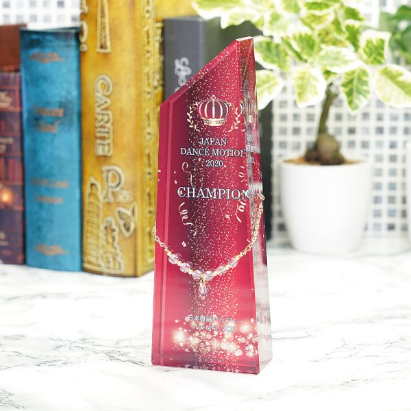 画像4: 　【UVカラー印刷】　　ジュエリー付　クリスタルトロフィー　CRJ-23 (4)