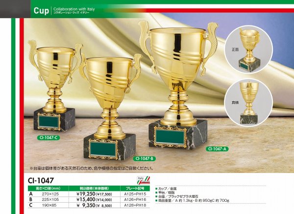 画像1: MADE IN ITALY　優勝カップ　CI-1047　（旧：CI-1184） 【30%OFF】【文字代無料】 (1)
